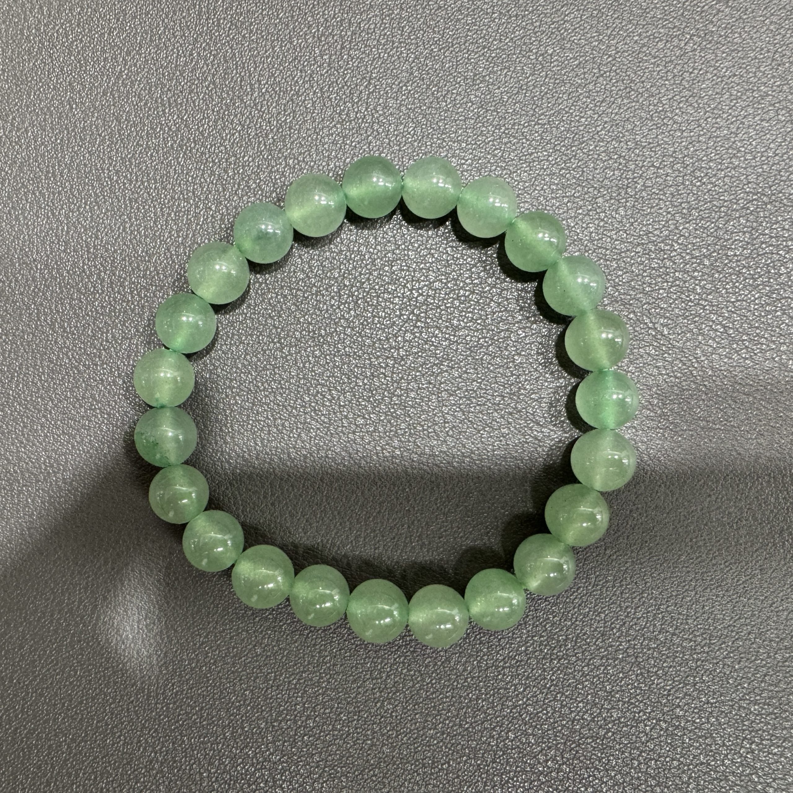 Natural green aventurine bracelet 8mm in size weighing approximately 20 grams - Image 2