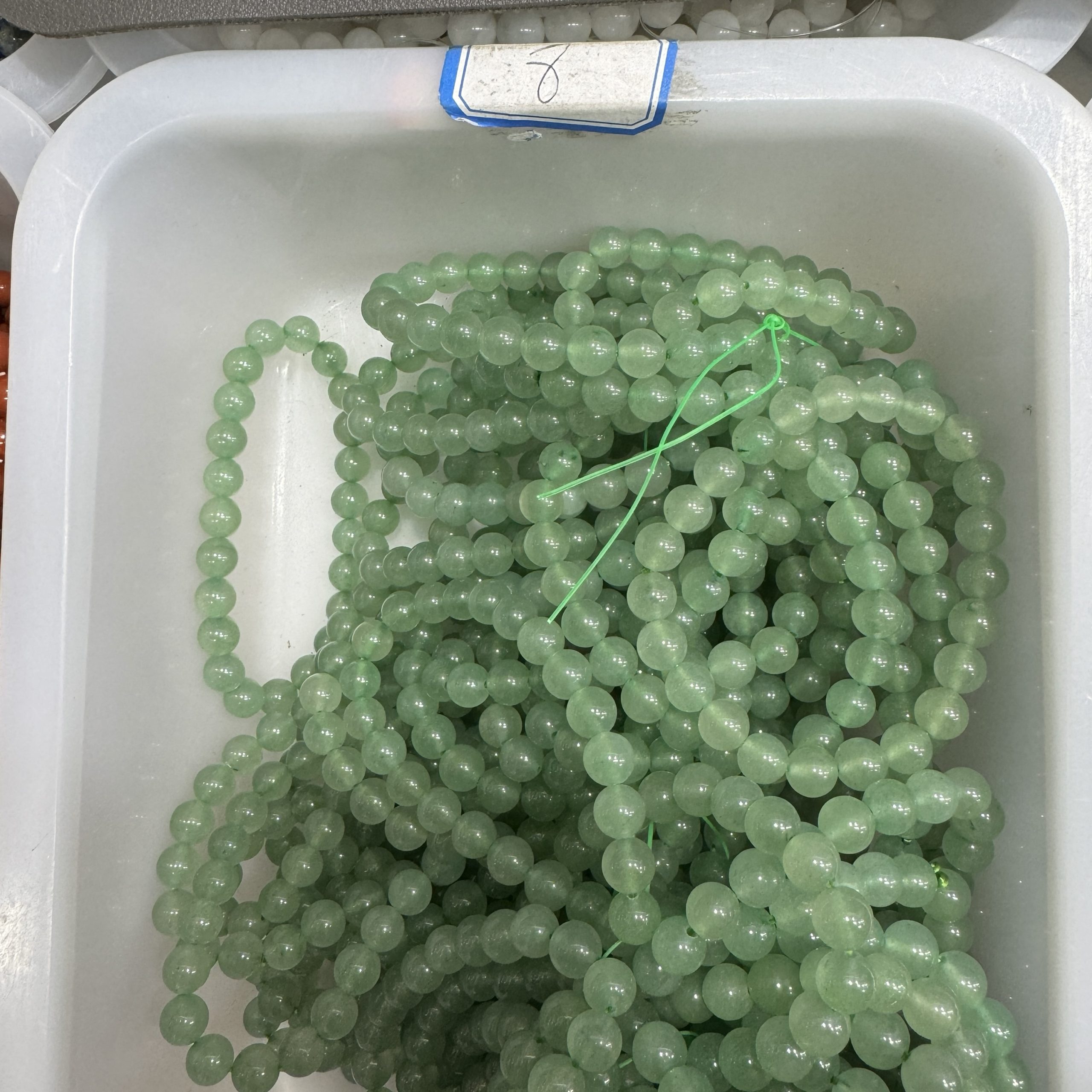 Natural green aventurine bracelet 8mm in size weighing approximately 20 grams - Image 4