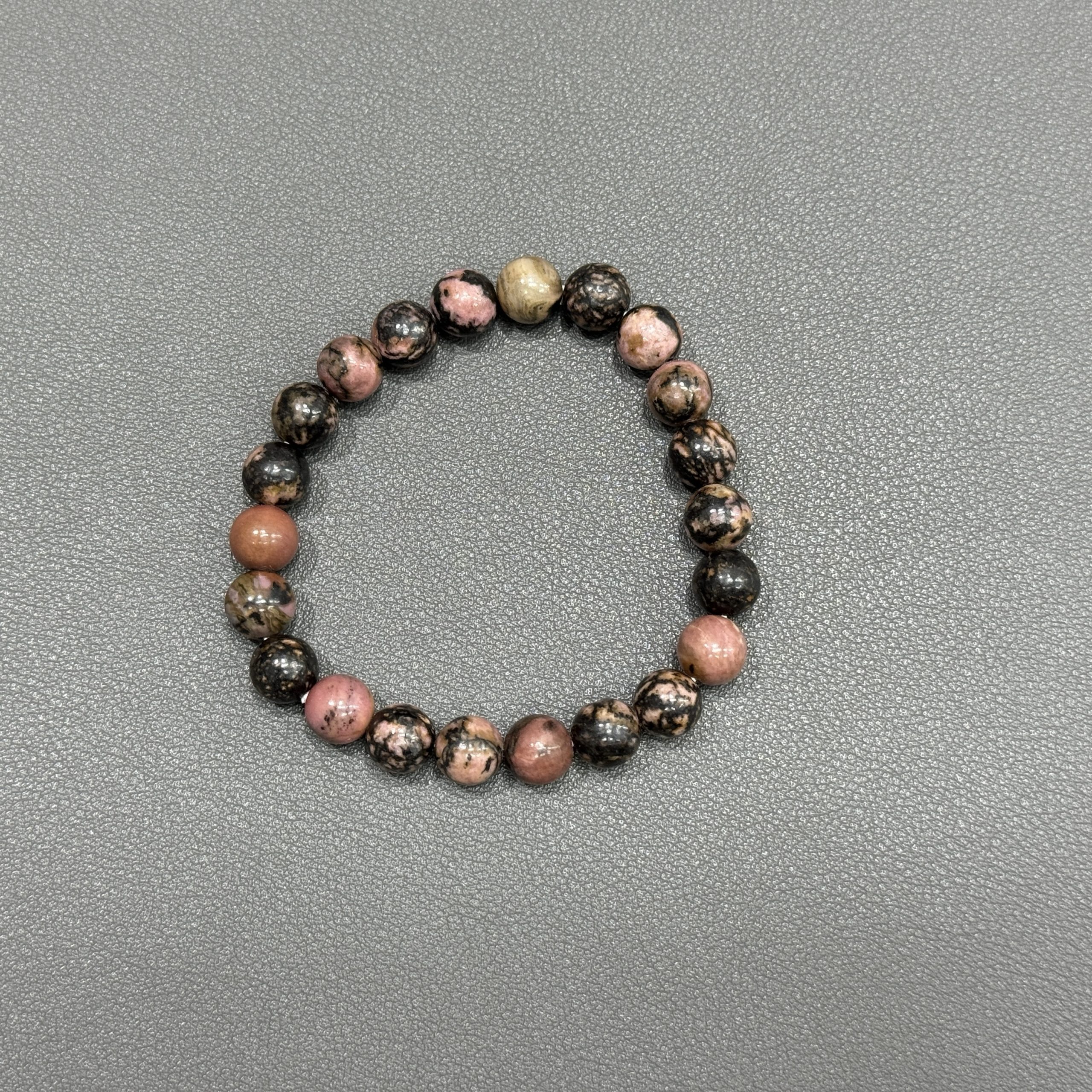 Natural Rhodnite bracelet 8mm in size weighing approximately 20 grams - Image 2