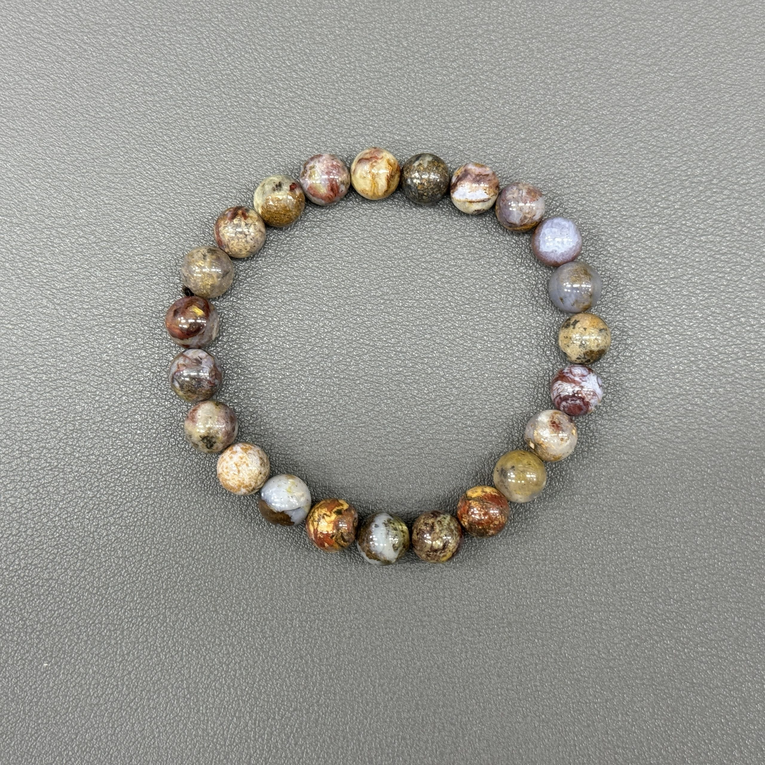 Natural pietersite bracelet 8mm in size weighing approximately 20 grams - Image 2