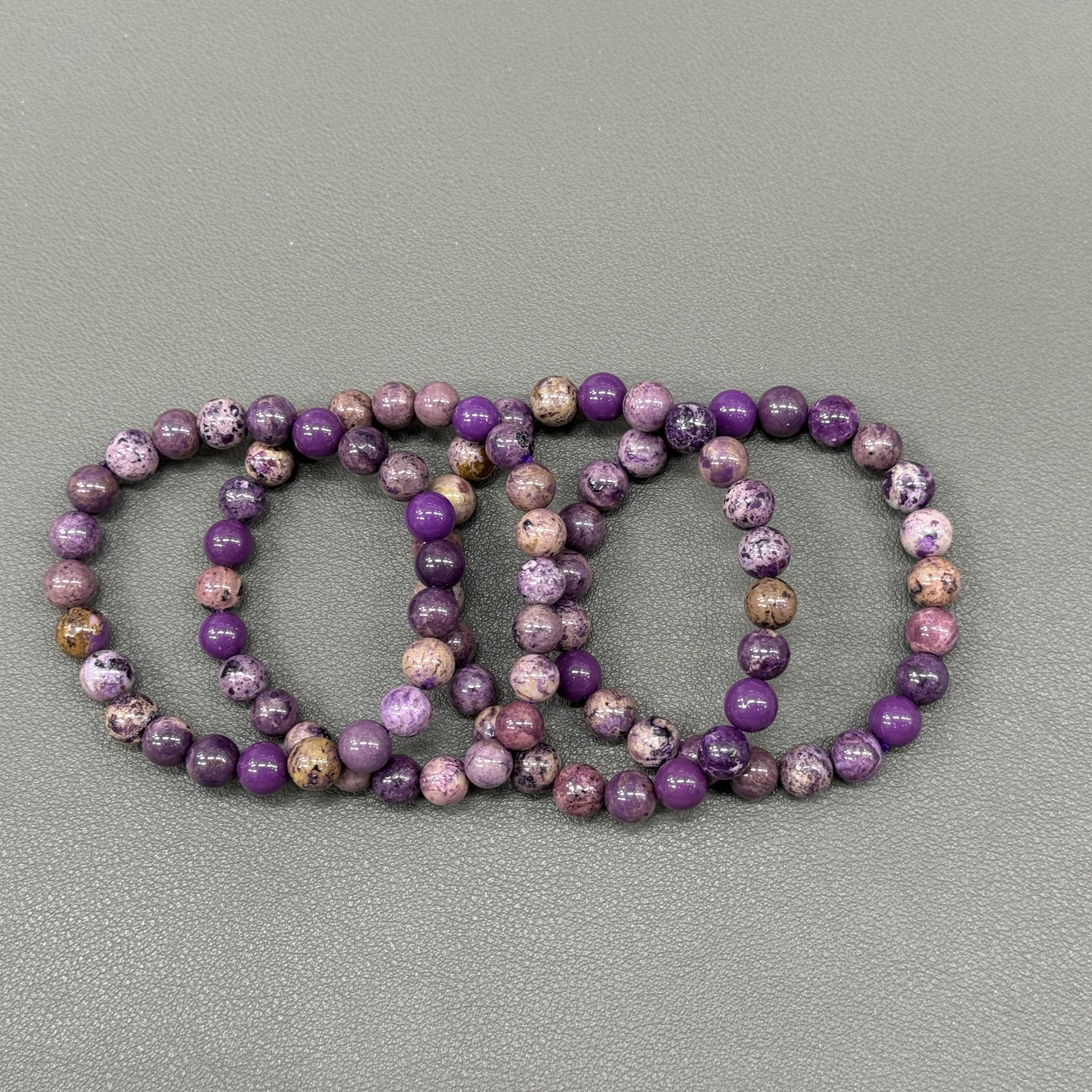 Natural phosphosiderire bracelet 8mm in size weighing approximately 20 grams - Image 4