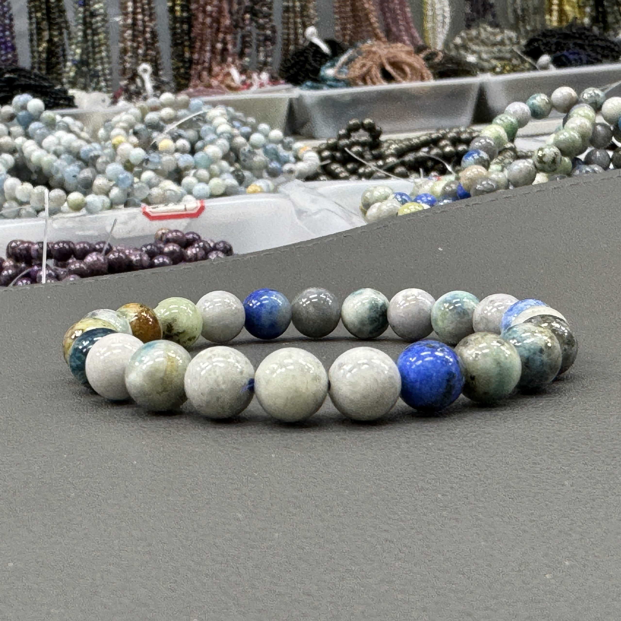 Natural rainbow sodalite bracelet 8mm in size weighing approximately 20 grams